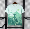2025 Brazil Jesus Special Edition Light Green Soccer Jersey