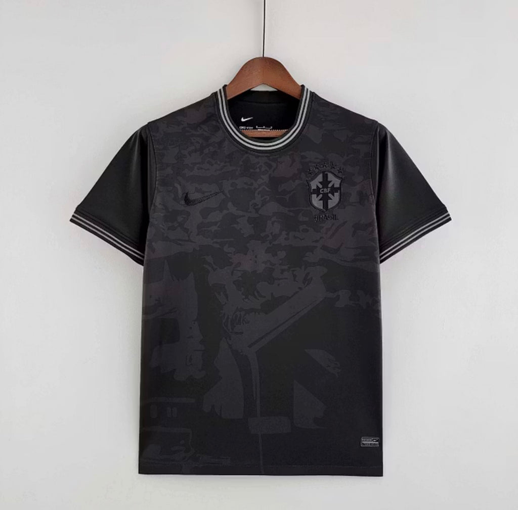 2022 Brazil Special Edition all black Soccer Jersey