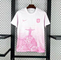 2025 Brazil Jesus Special Edition White-Pink Soccer Jersey