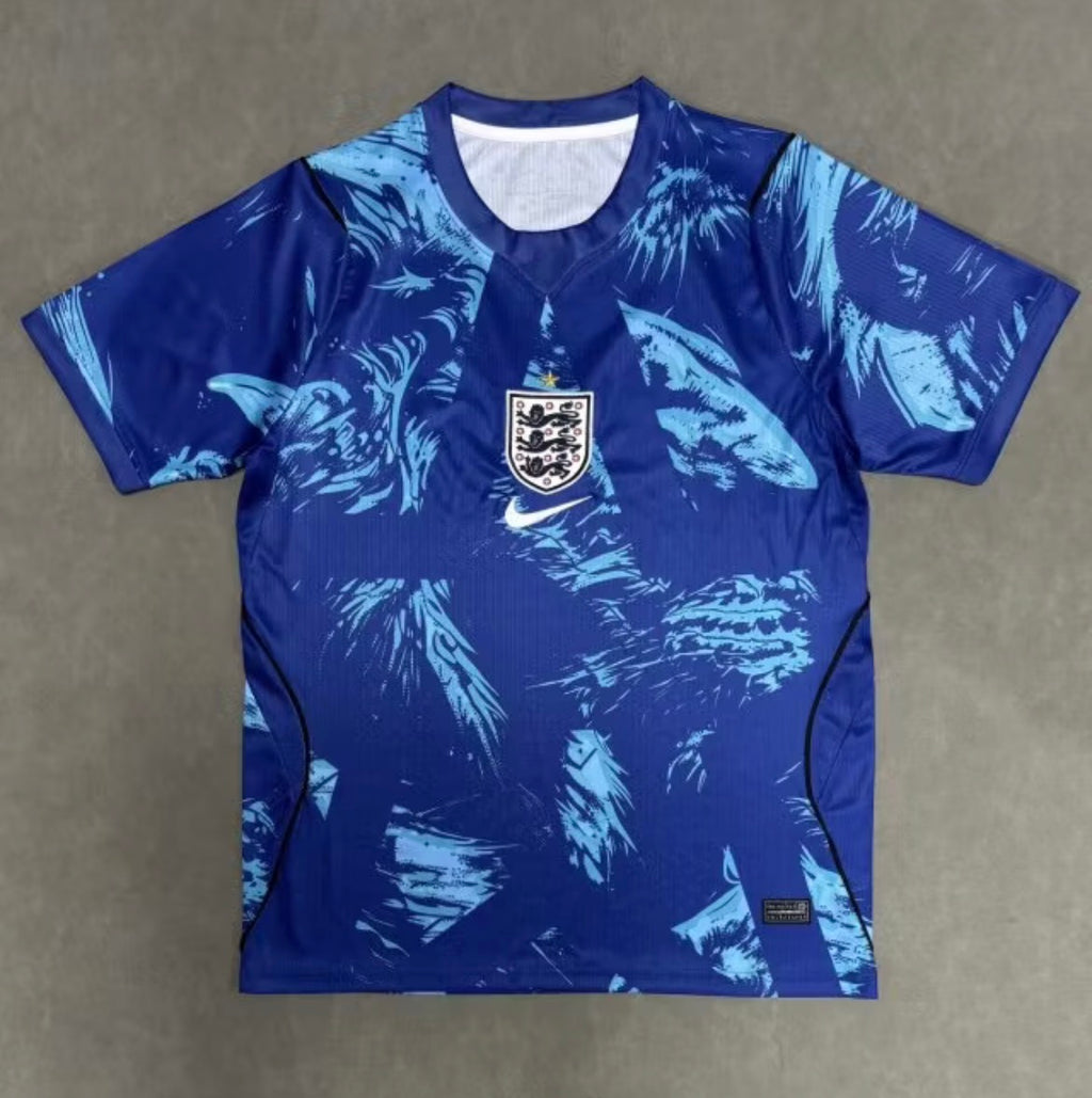 2026 England National Team Goalkeeper Blue Football Shirt 1:1 Thai Quality