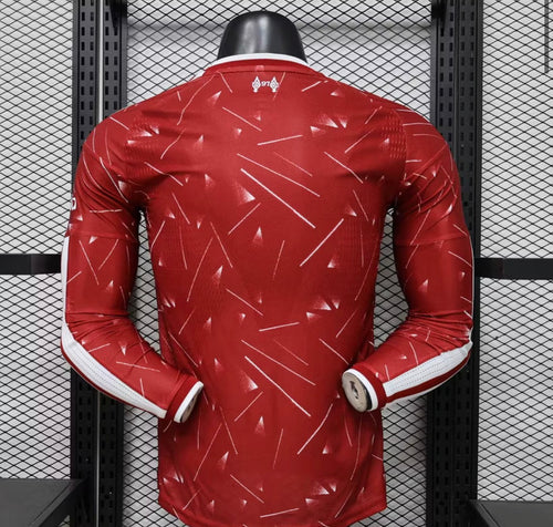 2026/2027 Player Version Long Sleeve Liverpool Home Football Shirt 1:1 Thai Quality
