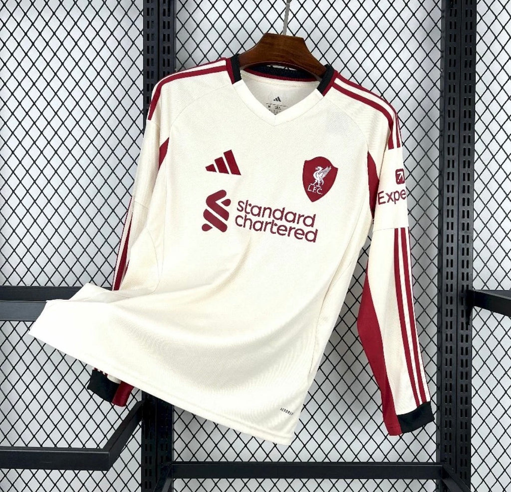 2025/2026 Liverpool Away Long Sleeves Jersey