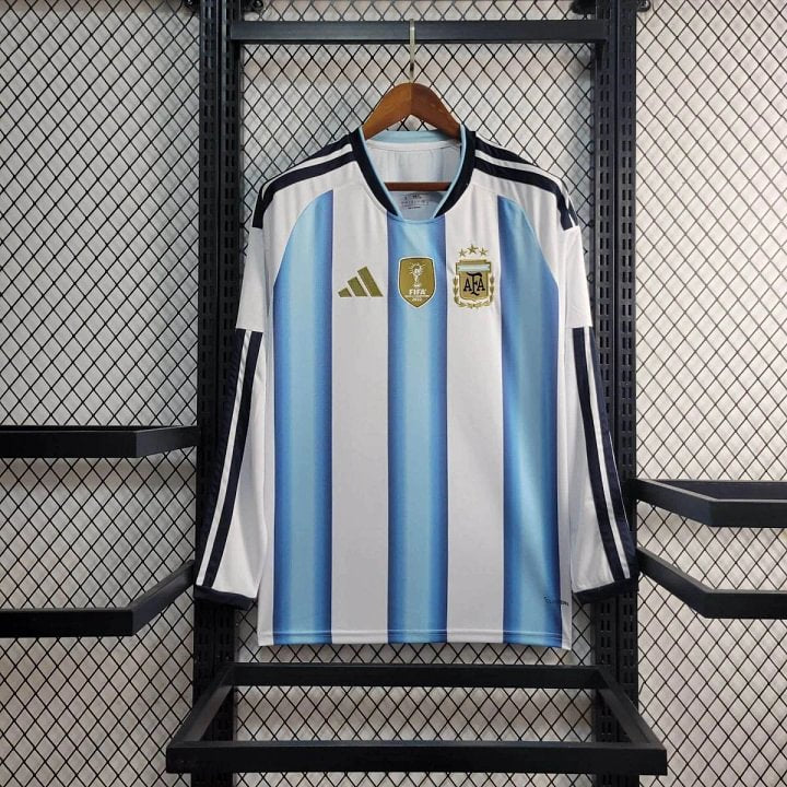 2026 Long Sleeve Argentina Home Soccer Jersey 1:1 Thai Quality